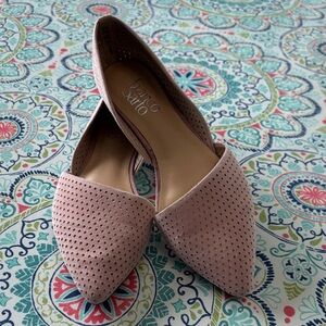 Franco Sarto Blush Perforated Flats Size 6.5